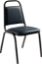 Picture of Basics by NPS®  9100 Series Vinyl Upholstered Stack Chair, Midnight Blue Seat/Black Sandtex Frame