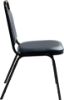 Picture of Basics by NPS®  9100 Series Vinyl Upholstered Stack Chair, Midnight Blue Seat/Black Sandtex Frame
