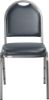 Picture of NPS® 9200 Series Premium Vinyl Upholstered Stack Chair, Midnight Blue Seat/ Silvervein Frame