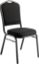 Picture of NPS® 9300 Series Deluxe Fabric Upholstered Stack Chair, Ebony Black Seat/Black Sandtex Frame
