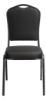 Picture of NPS® 9300 Series Deluxe Fabric Upholstered Stack Chair, Ebony Black Seat/Black Sandtex Frame