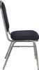 Picture of NPS® 9300 Series Deluxe Fabric Upholstered Stack Chair, Diamond Navy Seat/Silvervein Frame
