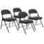 Picture of Basics by NPS® 900 Series Fabric Padded Folding Chair, Star Trail Black  (Pack of 4)