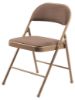 Picture of Basics by NPS® 900 Series Fabric Padded Folding Chair, Star Trail Brown (Pack of 4)