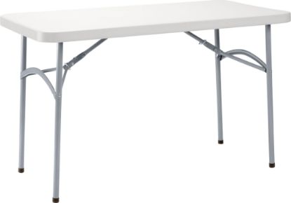 Picture of NPS® 24" x 48" Heavy Duty Folding Table, Speckled Gray