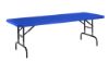 Picture of NPS® 30" x 72" Height Adjustable Heavy Duty Folding Table, Blue