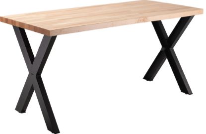 Picture of NPS® Collaborator Table, 30" x 60", Rectangle, 30" Height, Butcherblock top
