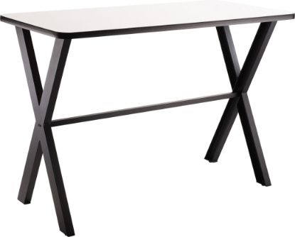 Picture of NPS® Collaborator Table, 30" x 72", Rectangle, 42" Height w/ Crossbeam, Whiteboard Top