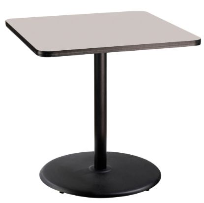 Picture of NPS® Café Table, 36" Square, Round Base, 36" Height, Particleboard Core/T-Mold
