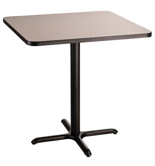 Picture of NPS® Café Table, 36" Square, X Base, 36" Height, Particleboard Core/T-Mold