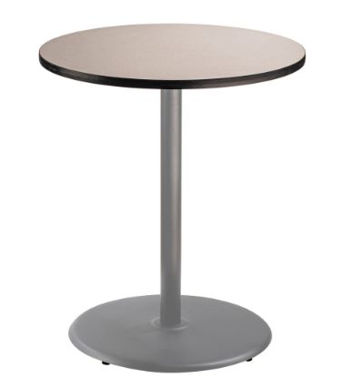 Picture of NPS® Café Table, 36" Round, Round Base, 42" Height, Particleboard Core/T-Mold