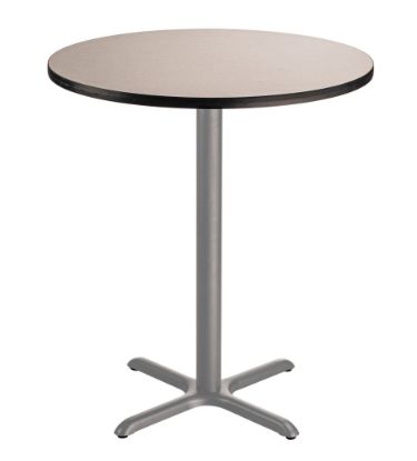 Picture of NPS® Café Table, 36" Round, X Base, 42" Height, Particleboard Core/T-Mold
