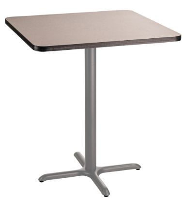 Picture of NPS® Café Table, 36" Square, X Base, 42" Height, Particleboard Core/T-Mold