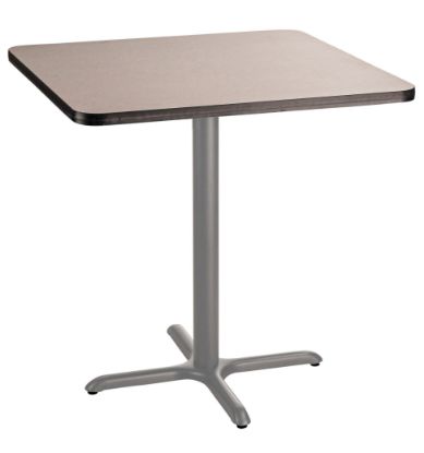 Picture of NPS® Café Table, 36" Square, X Base, 36" Height, Particleboard Core/T-Mold