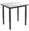 Picture of NPS® Heavy Duty Height Adjustable Steel Table, Black Frame, 24 x 24, Whiteboard Top