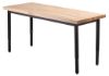 Picture of NPS® Heavy Duty Height Adjustable Steel Table, 24 X 48, Butcherblock Top