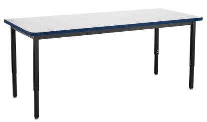 Picture of NPS® Heavy Duty Height Adjustable Steel Table, Black Frame, 30 x 72, Supreme HPL Top