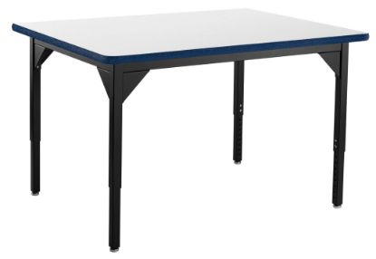 Picture of NPS® Heavy Duty Height Adjustable Steel Table, Black Frame, 36 x 48, Supreme HPL Top