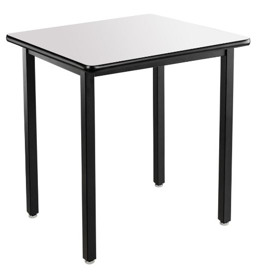 Picture of NPS® Heavy Duty  Steel Table, Black Frame, 24 x 24 x 30, Whiteboard Top