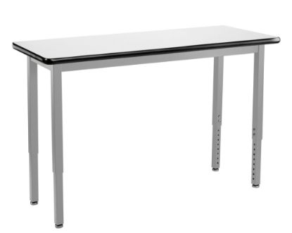 Picture of NPS® Heavy Duty Height Adjustable Steel Table, Gray Frame, 18 x 42, Whiteboard Top