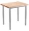 Picture of NPS® Heavy Duty Height Adjustable Steel Table, Gray Frame, 30 x 36, Butcherblock Top