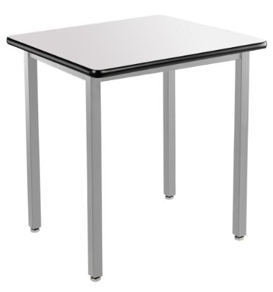 Picture of NPS® Heavy Duty  Steel Table, Gray Frame, 24 x 24 x 30, Whiteboard Top