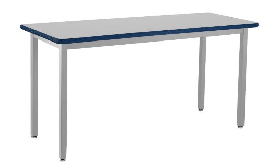 Picture of NPS® Heavy Duty  Steel Table, Gray Frame, 24 X 42 x 30, Supreme HPL Top