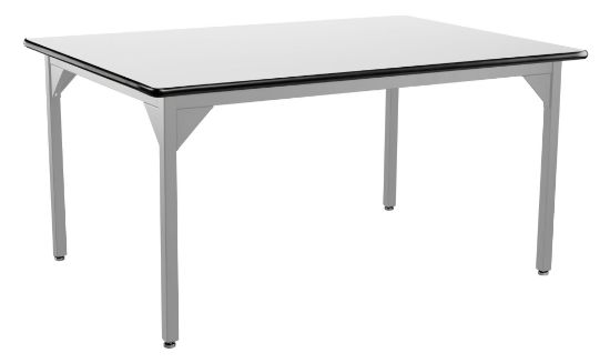 Picture of NPS® Heavy Duty  Steel Table, Gray Frame, 42 x 42 x 30, Whiteboard Top