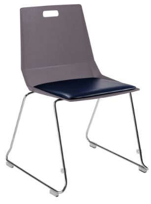 Picture of NPS® LuvraFlex Chair, Poly Back/Padded Seat