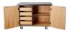 Picture of NPS® Mobile Science Cart with Inner Drawers and Shelf