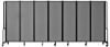 Picture of NPS® Room Divider, 6' Height, 7 Sections, Grey Panels and Black Frame