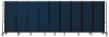 Picture of NPS® Room Divider, 6' Height, 9 Sections, Blue Panels and Black Frame