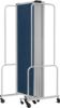 Picture of NPS® Room Divider, 6' Height, 7 Sections,  Blue Panels, Grey Frame