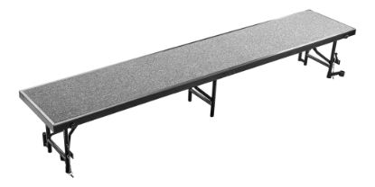 Picture of NPS® 18"x96"x16" Straight Standing Choral Riser, Grey Carpet