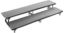 Picture of NPS® 2 Level Straight Standing Choral Riser, Grey Carpet (18"x96" Platform)
