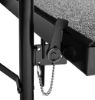 Picture of NPS® 2 Level Straight Standing Choral Riser, Black Carpet (18"x96" Platform)