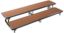 Picture of NPS® 2 Level Straight Standing Choral Riser, Hardboard Floor (18"x96" Platform)