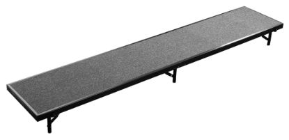 Picture of NPS® 18"x96"x8" Straight Standing Choral Riser, Grey Carpet