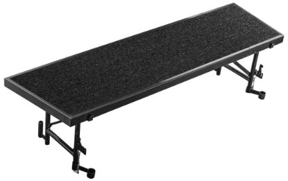 Picture of NPS® 18"x66"x16" Tapered Standing Choral Riser, Black Carpet