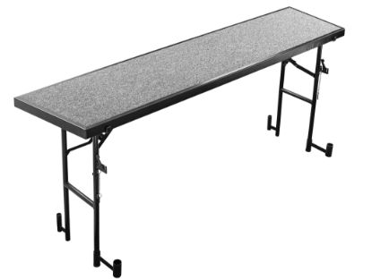 Picture of NPS® 18"x78"x 32" Tapered Standing Choral Riser, Grey Carpet