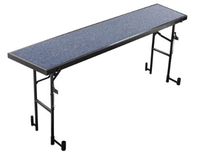 Picture of NPS® 18"x78"x32" Tapered Standing Choral Riser, Blue Carpet