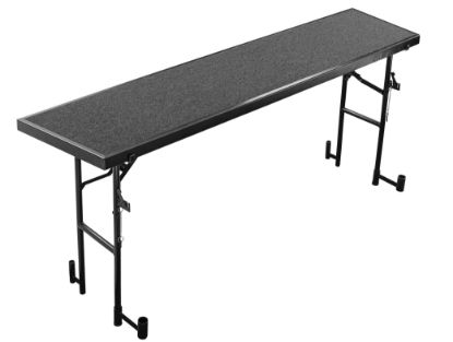 Picture of NPS® 18"x78"x32" Tapered Standing Choral Riser, Black Carpet