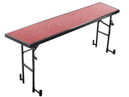 Picture of NPS® 18"x78"x32" Tapered Standing Choral Riser, Red Carpet
