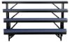 Picture of NPS® 4 Level Tapered Standing Choral Riser, Blue Carpet (18"x96" Platform)