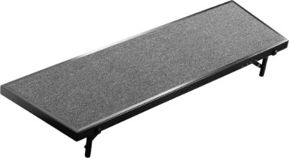 Picture of NPS® 18"x60"x8" Tapered Standing Choral Riser, Grey Carpet