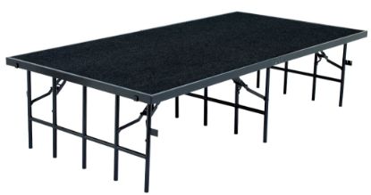 Picture of NPS® 3' x 8' Stage, 16" Height, Black Carpet