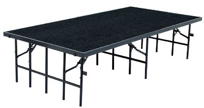 Picture of NPS® 3' x 8' Stage, 32" Height, Black Carpet