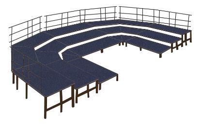 Picture of NPS® Seated Band Configuration Package, 3 Level, Blue Carpet