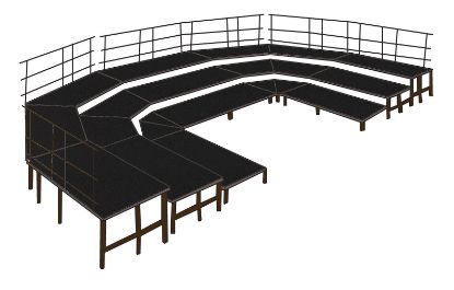 Picture of NPS® Seated Band Configuration Package, 3 Level, Black Carpet