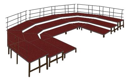 Picture of NPS® Seated Band Configuration Package, 3 Level, Red Carpet